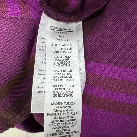 Good American Pop Thistle Easy Plaid Flannel Shirt - Picture 3 of 7